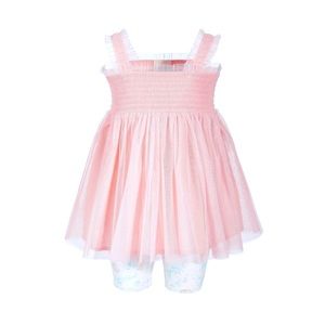 Baby girl dress with bike shorts